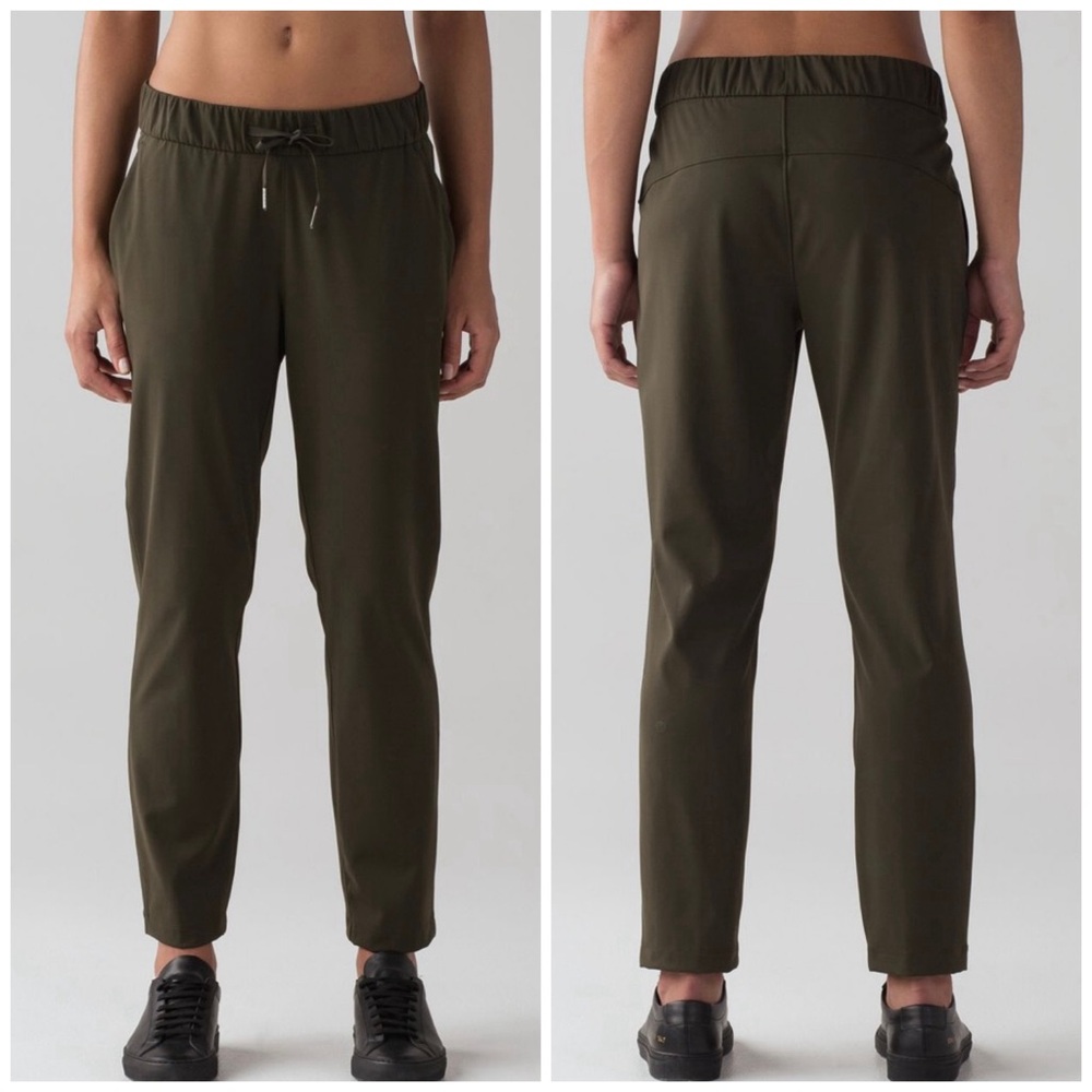 Lululemon On The Fly Pant *28" Dark Olive